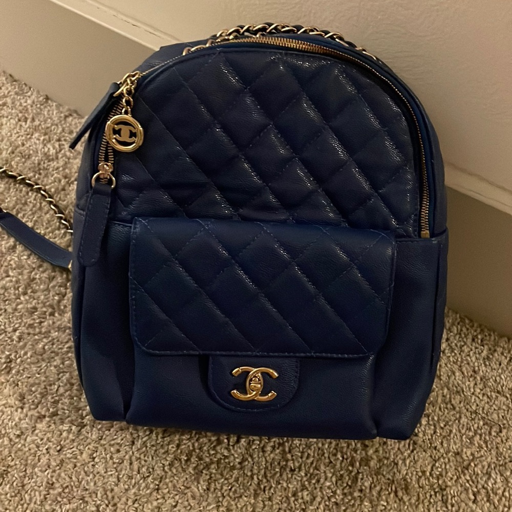 Chanel Blue Caviar Backpack. 💙
